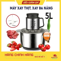 Máy xay thịt hành tỏi cối inox 304 5L g suất lớn 1000W SOKANY