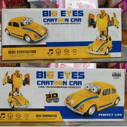 Đồ Chơi Xe Ô Tô Biến Hình Robot 9921 Có Đèn Và Nhạc, Kèm Pin