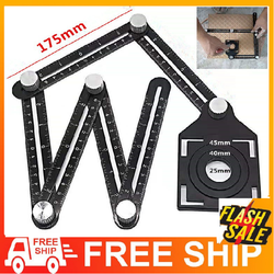 MÁ ƠI RẺ QUÁ thước đo 6 góc gấp lỗ định vị đa năng [FREE SHIP] thước đo góc bcn63 BA CĂN NHÀ thước đo đa năng 3 trong 1