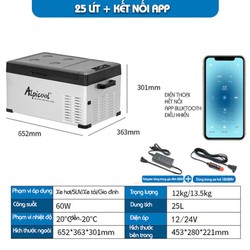 [SG] Tủ Lạnh Ô Tô Alpicool 15L - 20L Kết Nối APP