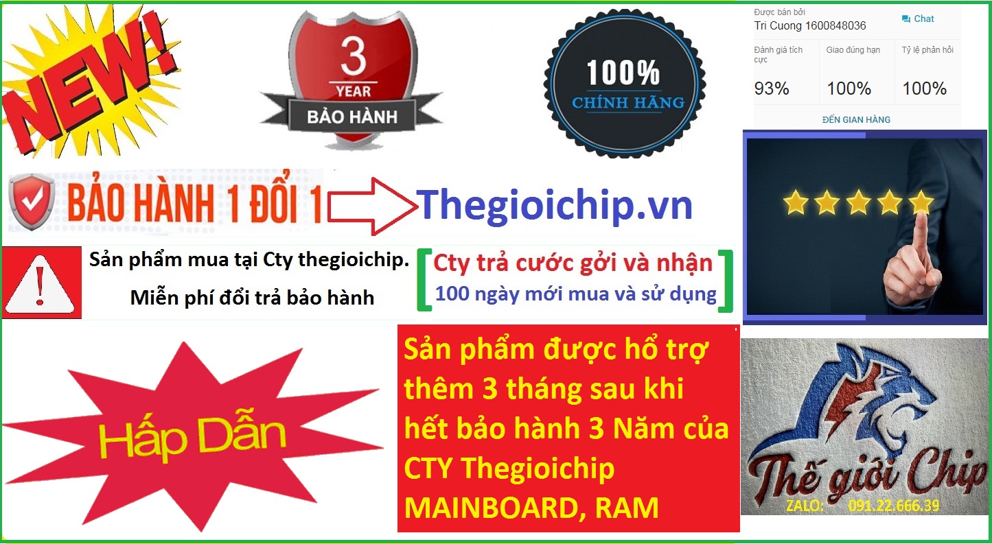 [HCM]Bo Mạch Chủ (Mainboard) Gigabyte H110M-DS2 (CTY Box-3 Năm) (Mã SP: H110M-DS2)
