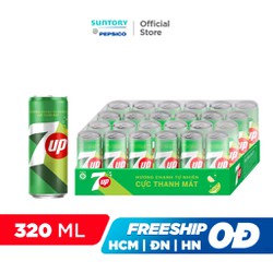 Thùng 24 lon nước ngọt 7up
