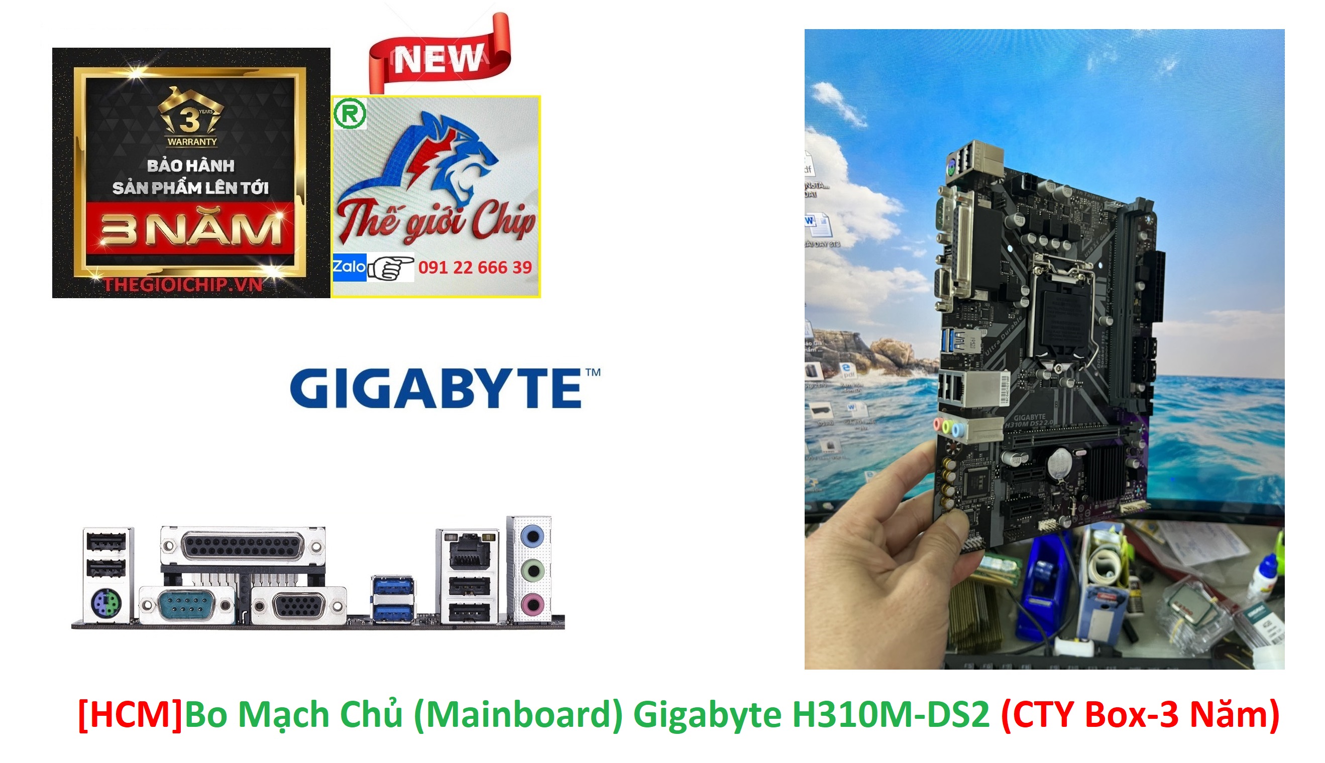 [HCM]Bo Mạch Chủ (Mainboard) Gigabyte H310M-DS2 (CTY Box-3 Năm) (Mã SP: H310M-DS2)