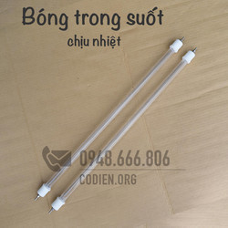 Bóng sấy thuỷ tinh chịu nhiệt, bóng sấy trong suốt nhiệt độ cao ống phi 18