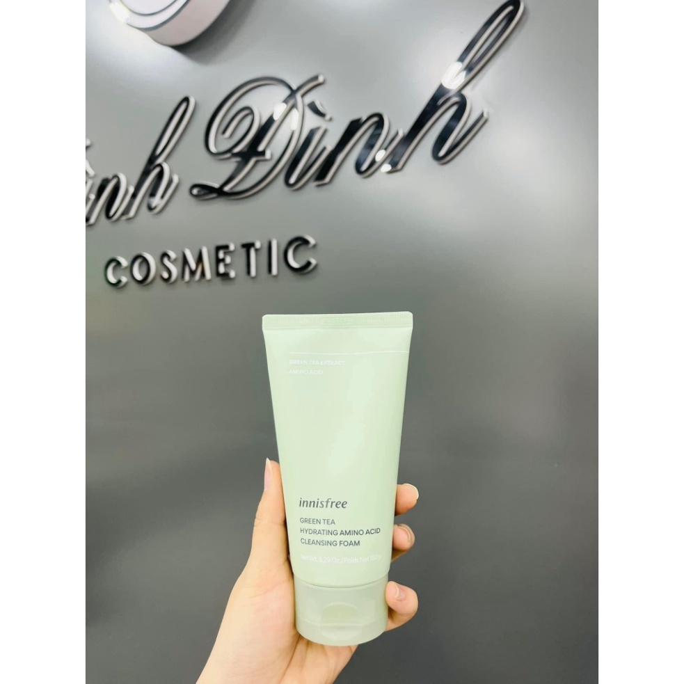 Hình ảnh Cam kết Sữa rửa mặt trà xanh Green Tea Foam Cleanser 150ml mẫu mới