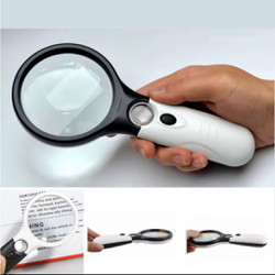 Kính lúp cầm tay, kính phóng đại có Led Magnifier siêu sáng size lớn, kính phóng to zoom loại tốt nhất x10 lần - S299 206762