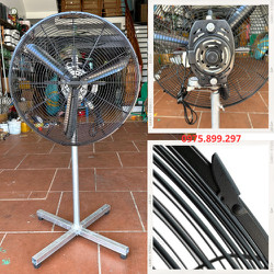 " CẢI TIẾN ĐỘT PHÁ  " Quạt Công Nghiệp Đường Kính Lồng 55cm - Cánh 50 Lắp Động Cơ Máy Giặt Cũ Siêu Bền . Lồng Công Ty