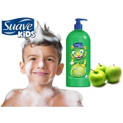 Sữa tắm  Suave Kids 3 in 1 mẫu mới chai có vòi 532ml  MỸ