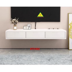 Kệ tivi treo tường bằng gỗ MDF lõi xanh KTV302A - Nội thất lắp ráp Viễn Đông Adv