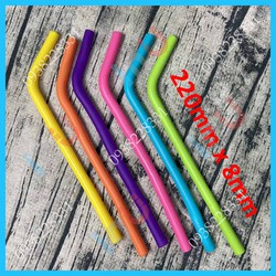 HCM - [Ống dài 23-25cm] Ống hút silicon màu pastel Hàn Quốc chịu nhiệt, thay thế ống hút nhựa, bảo vệ môi trường