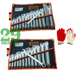 Bộ cờ lê vòng miệng hãng Kapusi Nhật Bản 14 chi tiết từ 8-24mm và 10-32mm Tặng găng tay bảo hộ
