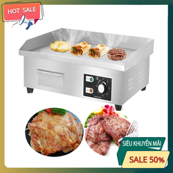 Bếp chiên nướng mặt phẳng đĩa nấu dày 8mm dùng điện