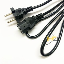 Dây Điện 2x0.5mm2 10A 250V Nhựa Zin Chân Đồng Dài 1m2 Phích Vành Vuông Dùng Cho Nồi Cơm