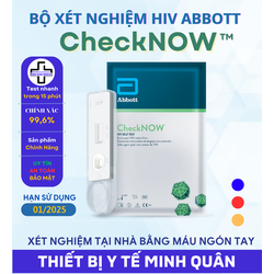 [ Hỏa Tốc ] Bộ Test XÉT NGHIỆM HIV CheckNOW Abbott Hoa Kỳ