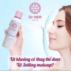 Chính hãng Xịt khoáng dưỡng da Dr Her Paris - 150ml