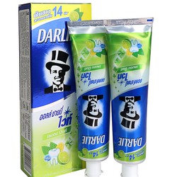 Chính hãng Kem Đánh Răng Darlie Chanh Bạc Hà Ông Tây Đen Thái Lan - 140gr (hộp 2 tuýp)