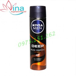 Chính hãng XỊT NGĂN MÙI NIVEA MEN DEEP BLACK CHARCOAL ESPRESSO 150ML