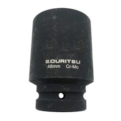 Đầu khẩu tuýp dài 1 inch 48mm Kouritsu thép Cr-Mo siêu cứng tương thích với máy mở siết ốc 1"