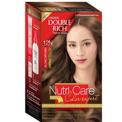 Chính hãng Thuốc Nhuộm Tóc Double Rich 12N Nâu ánh vàng