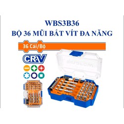 BỘ 36 MŨI BẮT VÍT ĐA NĂNG WADFOW CHÍNH HÃNG MODEL: WBS3B36