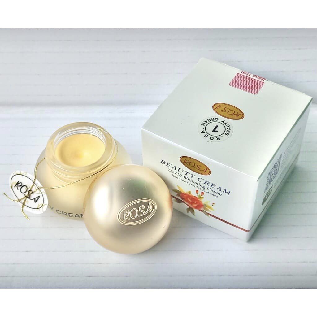 Hình ảnh Kem Dưỡng trắng giảm thâm nám, sắc tố đen, ngừa mụn ROSA Whitening Beauty Cream UV/30.