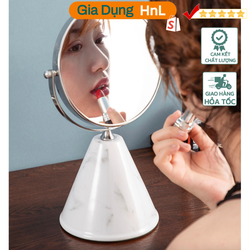 HnL Store Gương trang điểm xoay lật 360 Ceramics Make Up Mirror