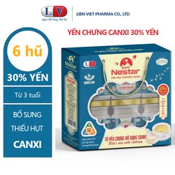 Tổ yến chưng bổ sung canxi 30% yến thiên nhiên Livigold Nestar của Liên Việt Pharma cao cấp bổ sung canxi hỗ trợ xương khớp, trẻ thấp còi