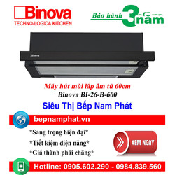 [HÀ NỘI]Máy hút mùi âm tủ 60cm Binova BI-26-B-600