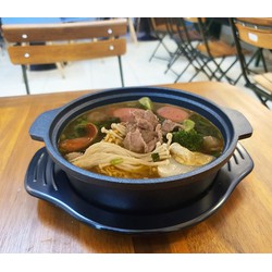 Nồi mỳ cay bằng gang nắp kính 18cm (1.2 lít) cao cấp Vạn Lợi