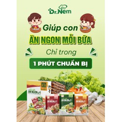 Hộp 3 gói Gia vị Rắc cơm ăn ngon số 1 DR NEM TẶNG Bột nêm ăn ngon từ rau củ tươi