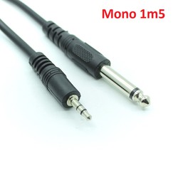 Dây cáp nối đầu cắm 3.5mm và 6.5mm Chuẩn Mono hoặc stereo cho thiết bị âm thanh dài 1m5 / 3m / dây 5m