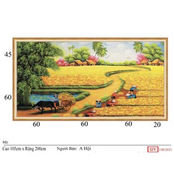 Gạch dán tường - phong cảnh thôn quê