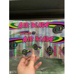 Bộ tem xe đạp AIRBLADE chữ màu hồng hàng nhập Thái Lan chất lượng cao dành trang trí riêng cho dòng xe này, tem màu sắc cực đẹp và bền, giá bán cực tốt bán lẻ như bán sỉ