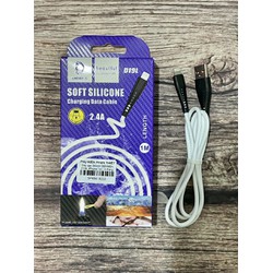 Cáp sạc Silicon DENMEN D19L iPhone 1m