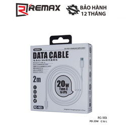 Cáp sạc nhanh Marlik Series Remax RC-183i Type C ra Lightning hỗ trợ PD max 20W (2 mét)