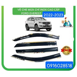 Vè che mưa theo xe Ford Everest 2023 chỉ inox cao cấp