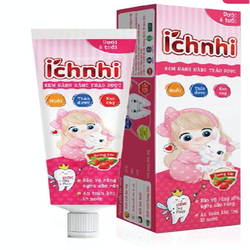 Kem Đánh Răng Thảo Dược Ích Nhi dùng cho Bé Dưới 6 Tuổi (Không Cay, Không Flour, nuốt được Tuýp 50g)