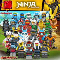 Bộ 24 Ninja Đại Chiến Samurai Lửa Và Băng Cùng Cấm Thuật Spinjitzu Ninjago Đồ Chơi Lắp Ráp Xếp Hình Xinghao DG MOC