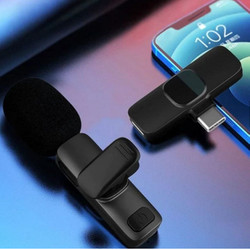 Micro thu âm không dây khử tiếng ồn, micro livestream cài áo tiện lợi