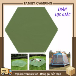Thảm lục giác chống ẩm chống bẩn vải Oxford thảm lều cắm trại dã ngoại phù hợp ngoài trời nót đáy lều hoặc nằm nghỉ ngơi
