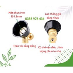 Béc loa phun thuốc trừ sâu,  có nút chỉnh tia, hàng loại một.