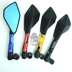 Gương 5 cạnh Rizoma nhôm CNC loại 1. Tặng kèm phụ kiện lục giác + ốc chân gương + nắp. (Giá 1 cái)