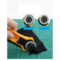 Dao lăn tròn 28mm cắt da, vải, nhựa mỏng, giấy..