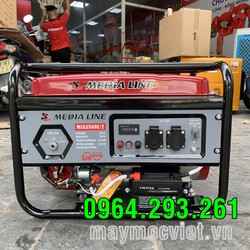 Máy phát dự phòng mất điện mùa mưa bão lũ hiệu Media Line MLG3500E 3KW tại LÂm Đồng Đà Lạt