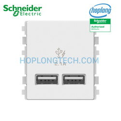Ổ sạc USB 2.1A đôi size 2S Schneider 8432USB_WE