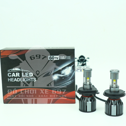 Đèn led H4 siêu sáng R6 60w 12v lắp các dòng xe. Bảo hành 12 tháng