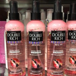 Chính hãng Xịt dưỡng tóc mềm mượt Double Rich Chai lớn 250ml ( màu hồng)