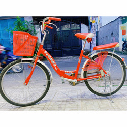 Xe Đạp Đỏ 26 Inch Dành Cho Trẻ Em, Học Sinh, Người Lớn Phụ Kiện Xe Lạ Đẹp