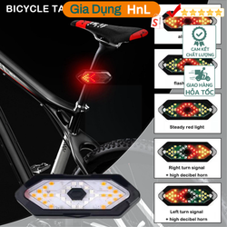 HnL Store - Đèn tín hiệu xe đạp có còi, xi nhan báo rẽ Bike Blinker Hinten Bike Licht LED Wiederaufladbare USB Control