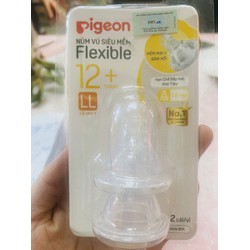 Núm Vú Pigeon cổ hẹp Sz LL cho bé trên 12 tháng